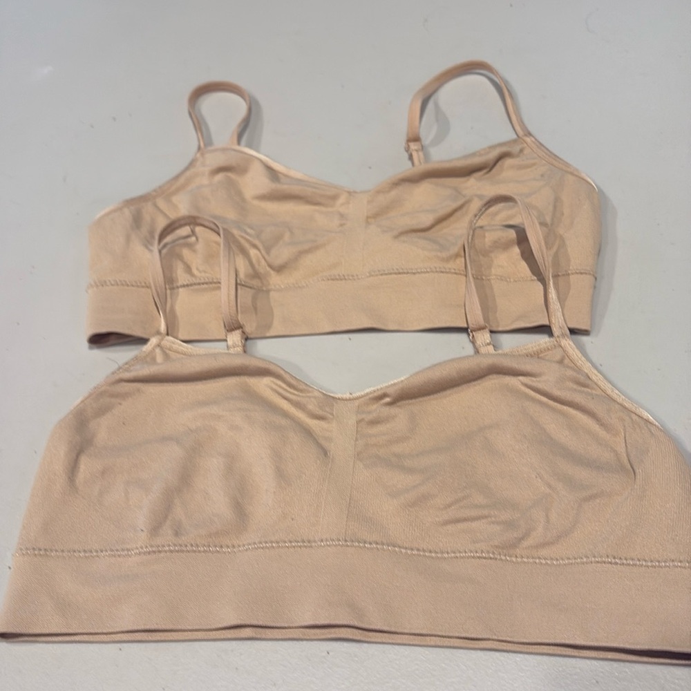 Set of 2!  Jockey- Seamfree® Microfiber Stretch Cami Strap Bralette. Size small - Picture 3 of 7